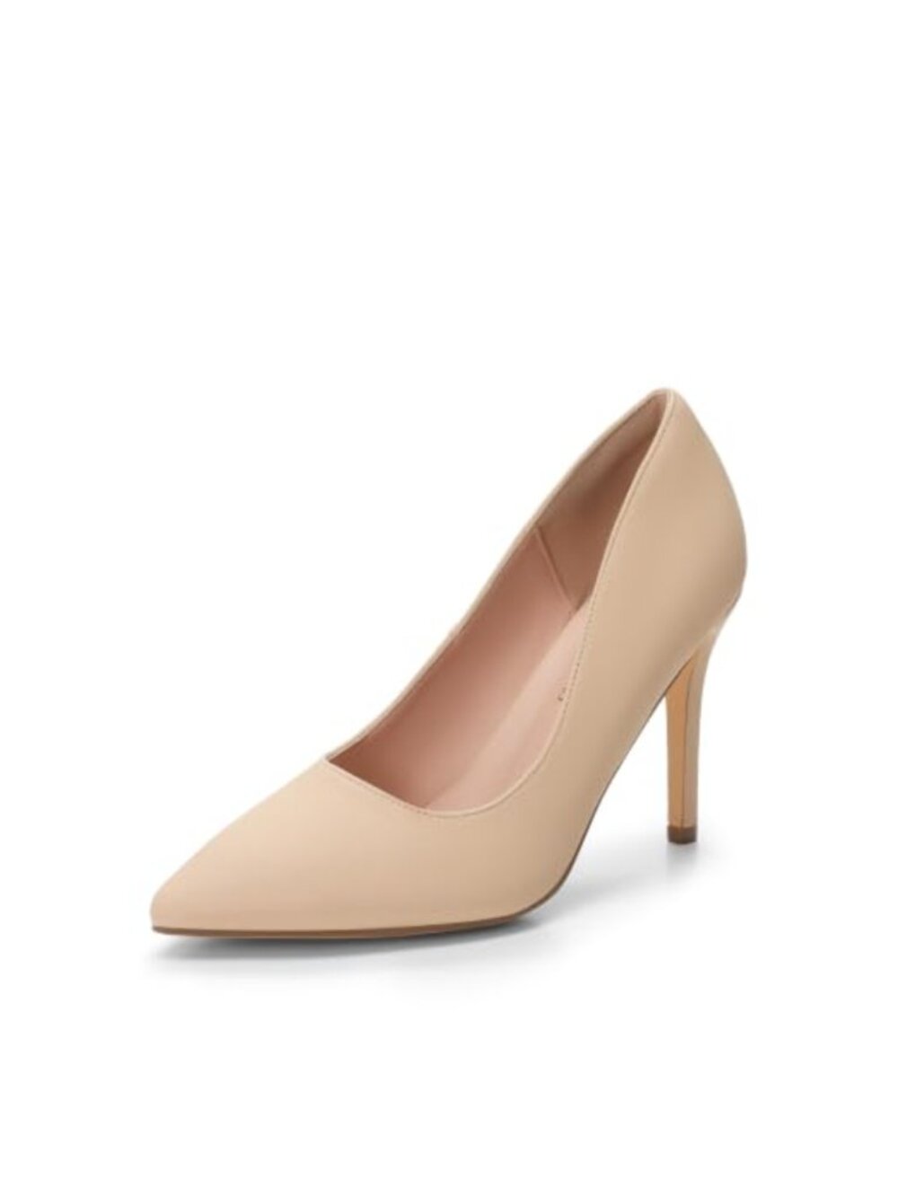 Women's Pointed Toe 4" Stiletto High Heels Pumps Faux Leather Formal